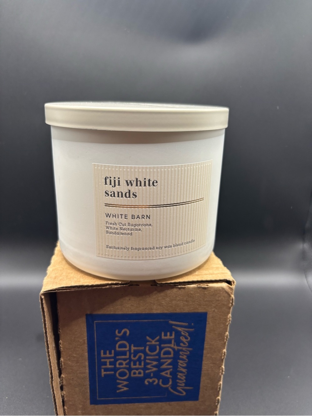 White Barn Fiji White Sands 3-Wick Candle (bath and body works)